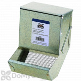 Pet Lodge Metal Small Animal Feeder with Lid and Sifter Bottom 5 in.
