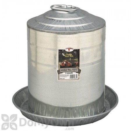 Little Giant Double Wall Metal Poultry Fount 5 Gal.