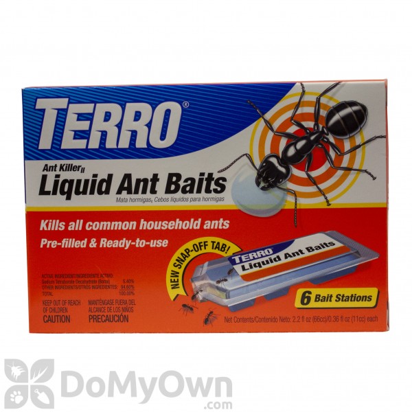 TERRO Liquid Ant Bait Ant Killer 6 Bait Stations 