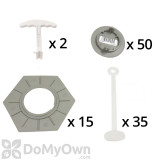 HexPro Replacement Parts Kit (2 Keys, 15 Covers, 50 Caps, 35 Extractors)