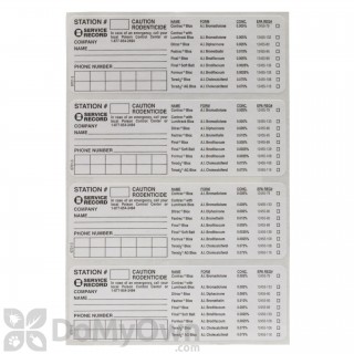 image of Protecta Bait Station Service Label Sheet (12 labels)