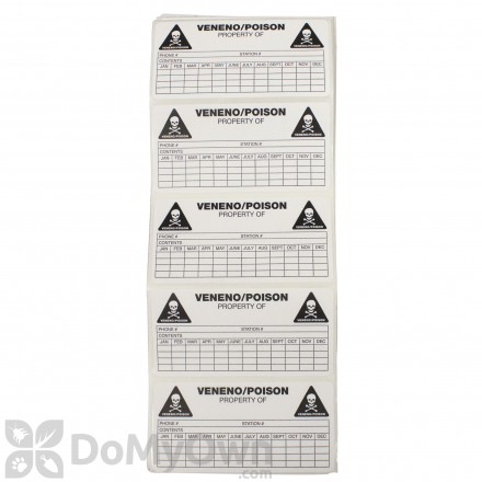 B&G Rodent Station Service Labels (25000208)