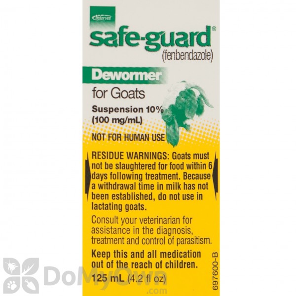 Shops safeguard dewormer for goats dog dosage