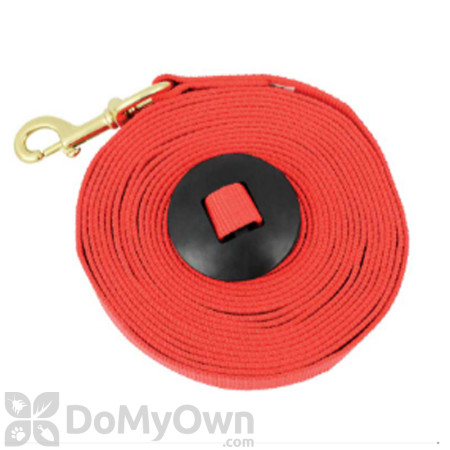 Equi - Sky Lunge Line with Rubber Stopper - Red
