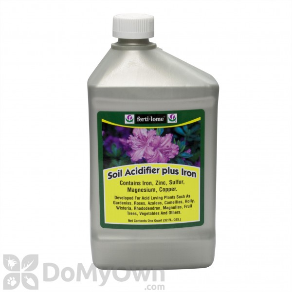 Ferti-lome Soil Acidifier Plus Iron CASE (12 quarts)