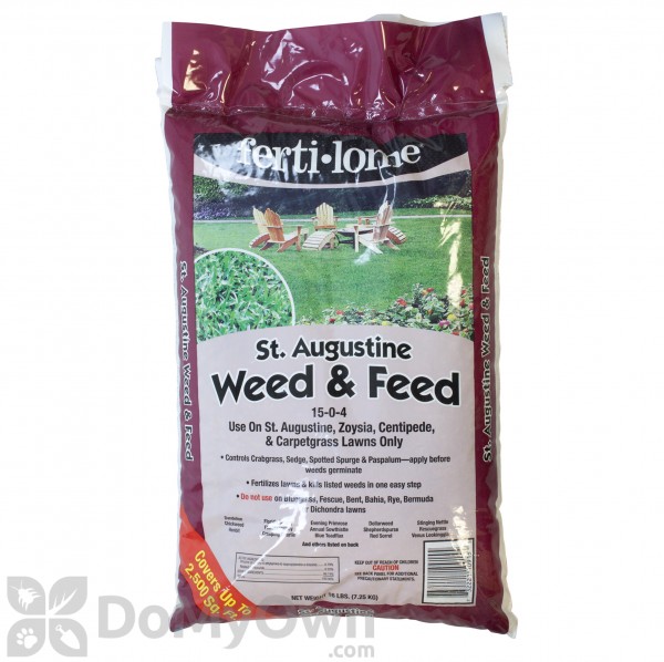 Ferti-Lome Weed & Feed Lawn Fertilizer For St. Augustine Grass 2500 sq ft