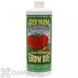 image of FoxFarm Grow Big Liquid Plant Food 6-4-4 - CASE (12 quarts)