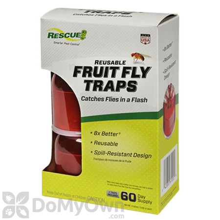 Rescue Fruit Fly Trap - 2 Pack CASE