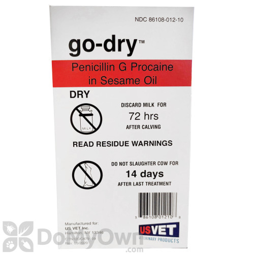  GO-DRY COW MASTITIS TREATMENT WITH SYRINGE - 10 ML/12