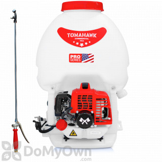image of Tomahawk Pro Series 5 Gallon Gas Power Backpack Sprayer with Twin Tip Nozzle for Pesticides and Disinfectants (TPS25)