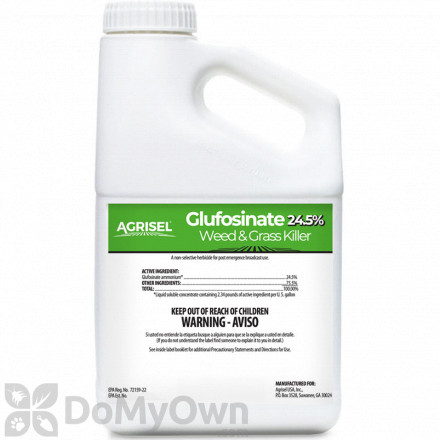 Agrisel Glufosinate 24.5 Weed and Grass Killer Post-Emergent Herbicide - Gallon - CASE