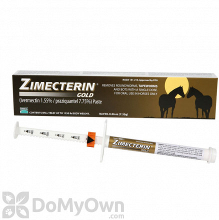 Zimecterin Gold Dewormer Paste for Horses