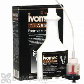 image of Ivomec Pour - On Dewormer For Cattle 1 Liter