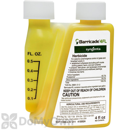 Barricade 4FL Pre-Emergent Herbicide - 4 oz. (Prodiamine)