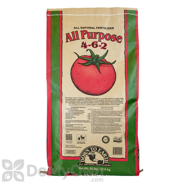 Down To Earth All Purpose Natural Fertilizer 4-6-2  50 lb.