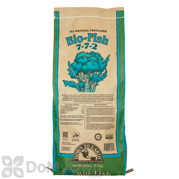 Down To Earth Bio-Fish Natural Fertlizer  7-7-2 25 lb.