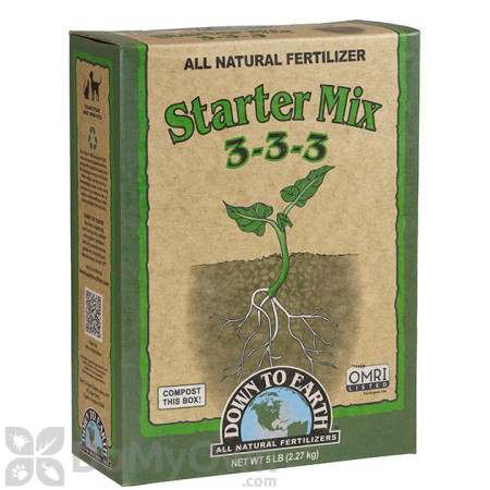 Down To Earth All Natural Fertilizer Starter Mix 3 - 3 - 3