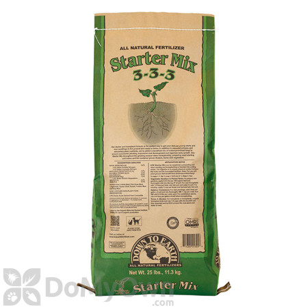 Down To Earth All Natural Fertilizer Starter Mix 3-3-3  25 lb.