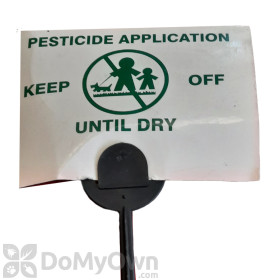 Application of Pesticide Signs with Stakes