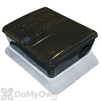 JT Eaton Super Strongbox Black Powder Coated Tamper - Resistant Bait Station with Paver