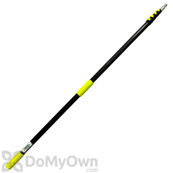 6 - 24 Foot Extension Pole - Premium Telescopic Pole With Universal Multi Angle Threaded Tip Light Bulb Changer Paint Roller Window Cleaning Telescoping Pole
