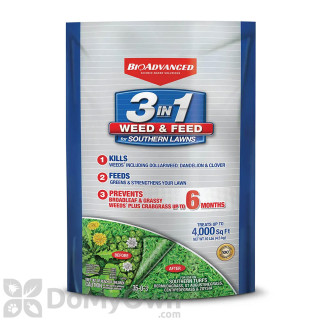 image of BioAdvanced 3 in 1 Weed and Feed For Southern Lawns 10 lb.