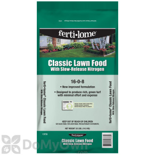 image of Ferti-lome Classic Lawn Food 16 - 0 - 8 with Slow - Release Nitrogen - 32 lb.