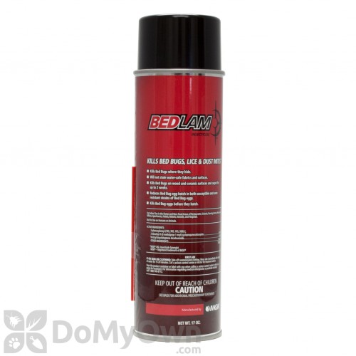 bedlam aerosol insecticide | kills bed bugs, lice & more - free shipping