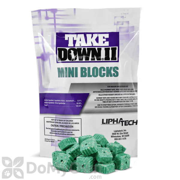 TakeDown II Mini Bocks Rodenticide Bait