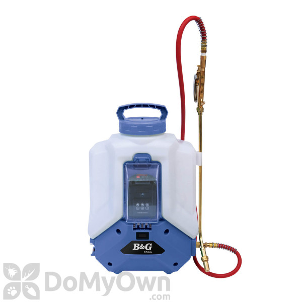B&G Battery-Powered Backpack Sprayer with Extenda-Ban Valve, 18\" Wand, and AV-210 Nozzle
