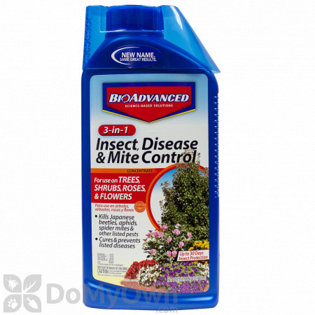 Bio Advanced 3 In 1 Insect Disease & Mite Control Concentrate CASE (8 quarts)