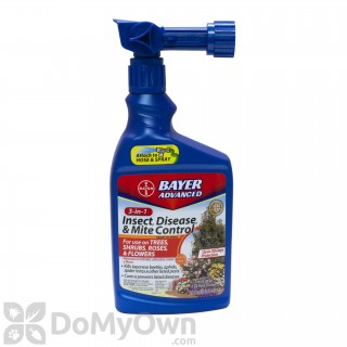 image of Bayer Advanced 3-in-1 Insect Disease & Mite Control RTS CASE (8 RTS quarts)
