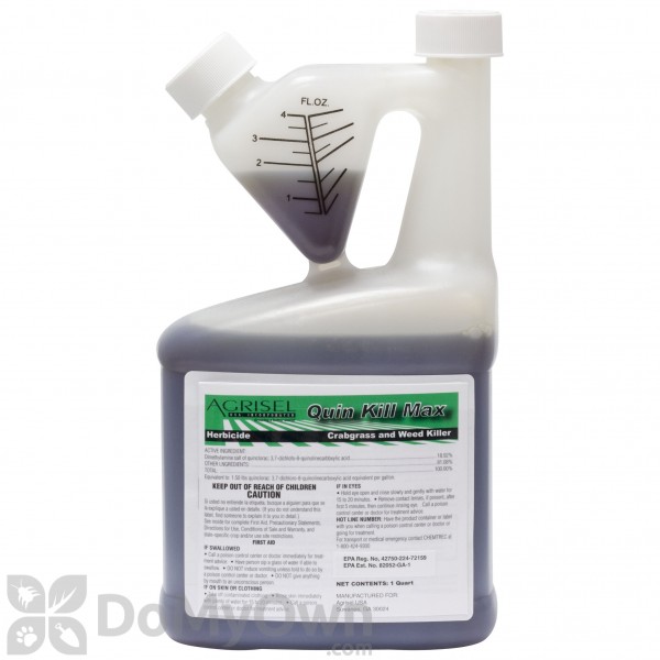 QuinKill Max Crabgrass and Weed Killer - Quart - CASE 