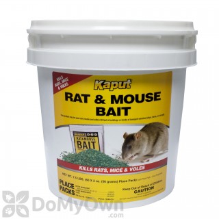 image of Kaput Rat & Mouse Bait Rodenticide - 60 place packs