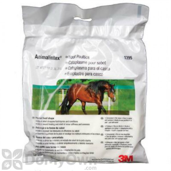 3M 1395P Animalintex Horse Hoof Poultice Pad, 8 x 16-in. - Quantity 1