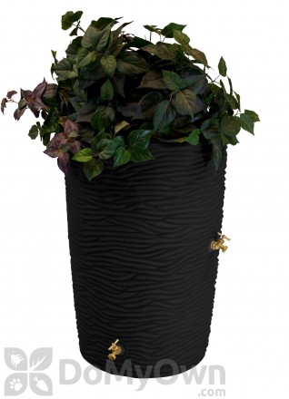 Impressions 50 Gallon Palm Rain Saver - Black