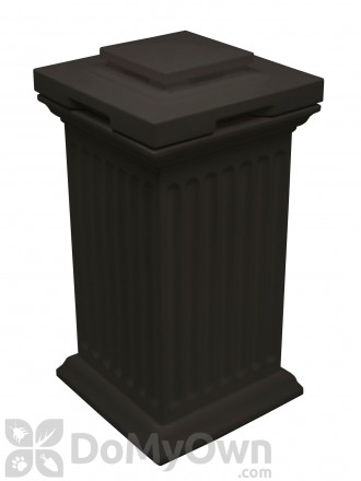 Savannah Column Storage and Waste Bin - Black