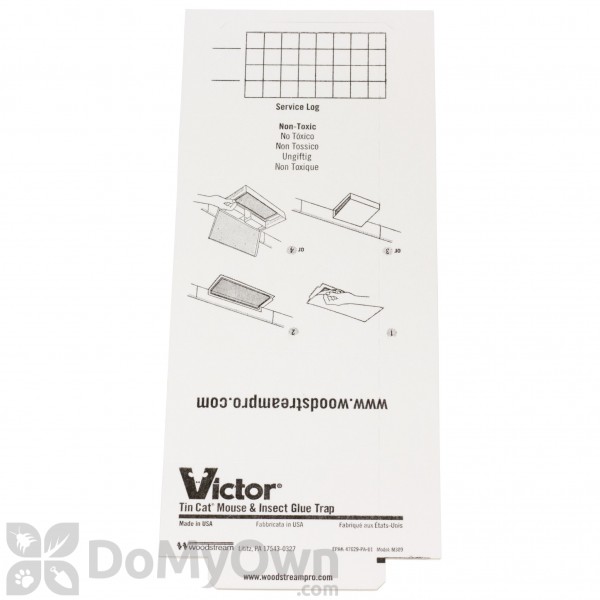 Victor Tin Cat Glue Boards Tin Cat Complete Mouse Trap Kit