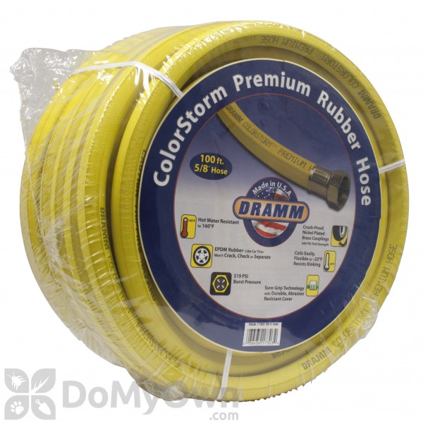 Yellow 5/8 x 100 Dramm 17303 ColorStorm Premium Rubber Hose 