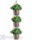 Pennington 3 Pot Hammered Metal Vertical Gardening Kit 