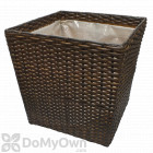 Pennington Square Rattan Planter 13 in.