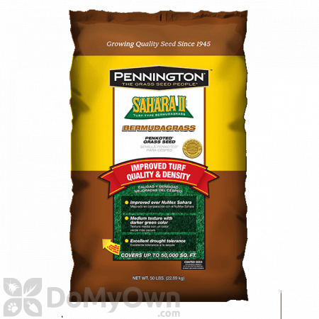 Pennington Sahara II Bermudagrass Unhulled Certified Penkoted Grass Seed - 50 lbs.