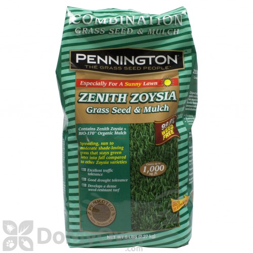 Pennington Zenith Zoysia with Mulch