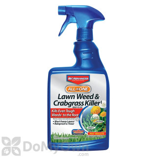 image of Bio Advanced All In One Lawn Weed & Crabgrass Killer RTU