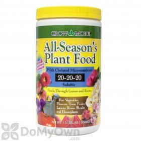 Grow More All - Season's Plant Food Fertilizer 20 - 20 - 20