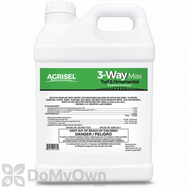 3 Way Max Turf and Ornamental Broadleaf Herbicide - 2.5 Gallon
