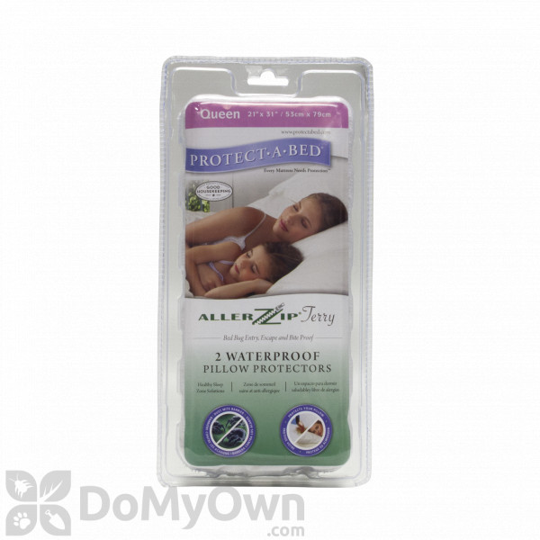 Protect-A-Bed AllerZip Pillow Covers - Queen (Pack of 2)