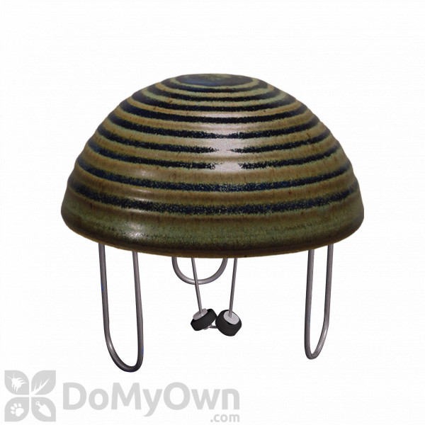 Allied Precision Bird Bath Water Wiggler with Sage Pottery Cover