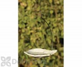 Ancient Graffiti Bird Bath / Bird Feeder Hanging Leaf White / Green (AG17019)