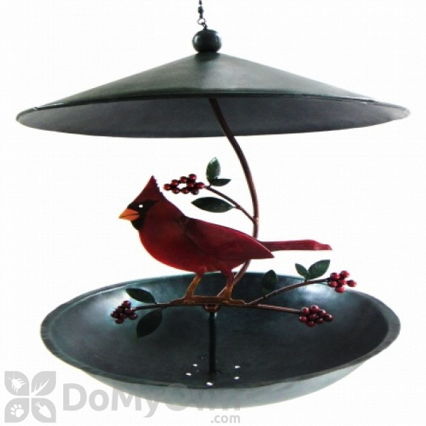 Blue Handworks Cardinal Bistro Bird Feeder Blueg432